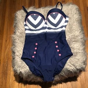Sailor-inspired one piece